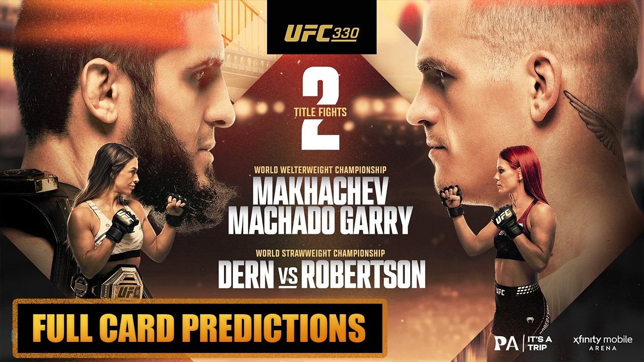 Прогнозы на все бои UFC 330: Ислам Махачев против Иэна Мачадо Гэрри