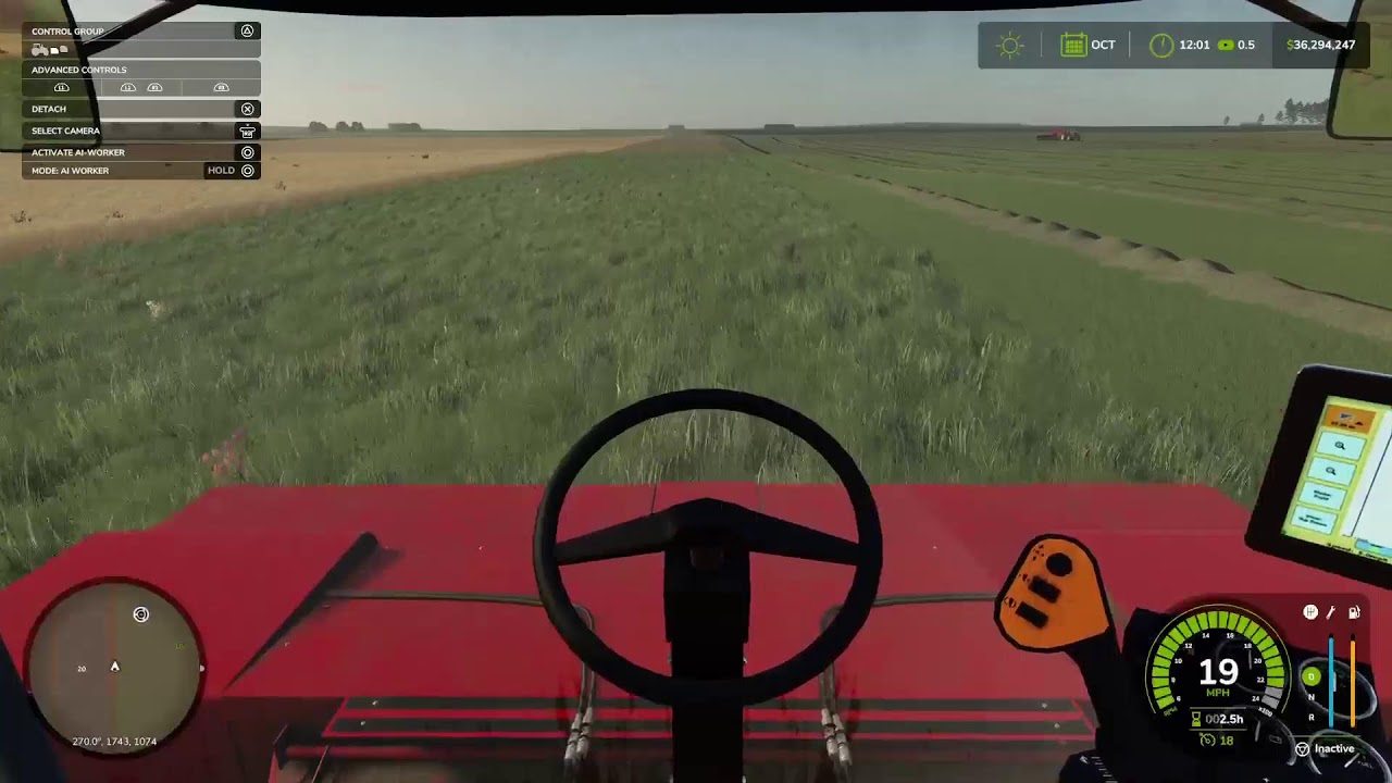new cow farm cutting  silage/ mowing