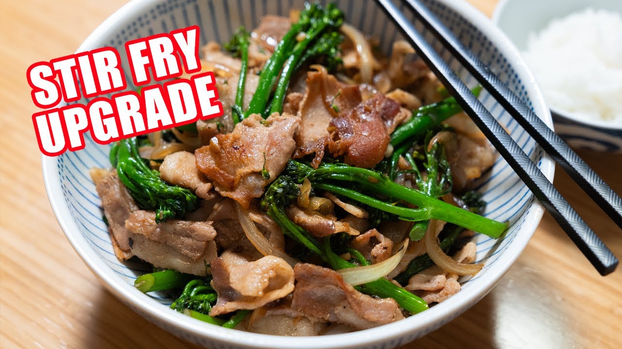 How I make a Simple Stir Fry Better with Pork Belly - Cantonese Basics