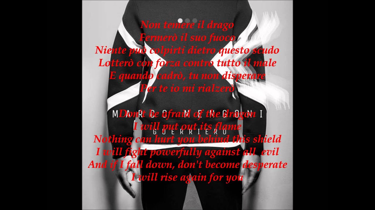 Guerriero – Marco Mengoni (Lyrics & English translation)