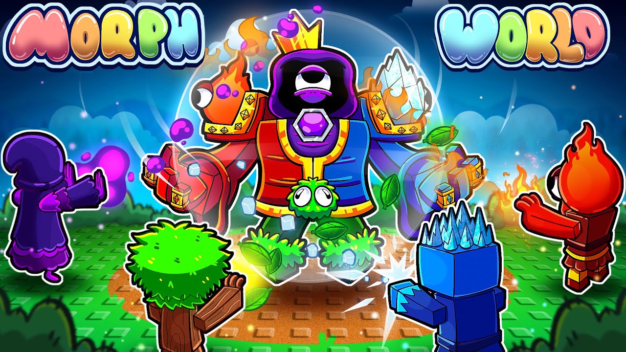 НОВЫЕ СТИХИЙНЫЕ РАДУЖНЫЕ МАГИ в MORPH WORLD! (Roblox)