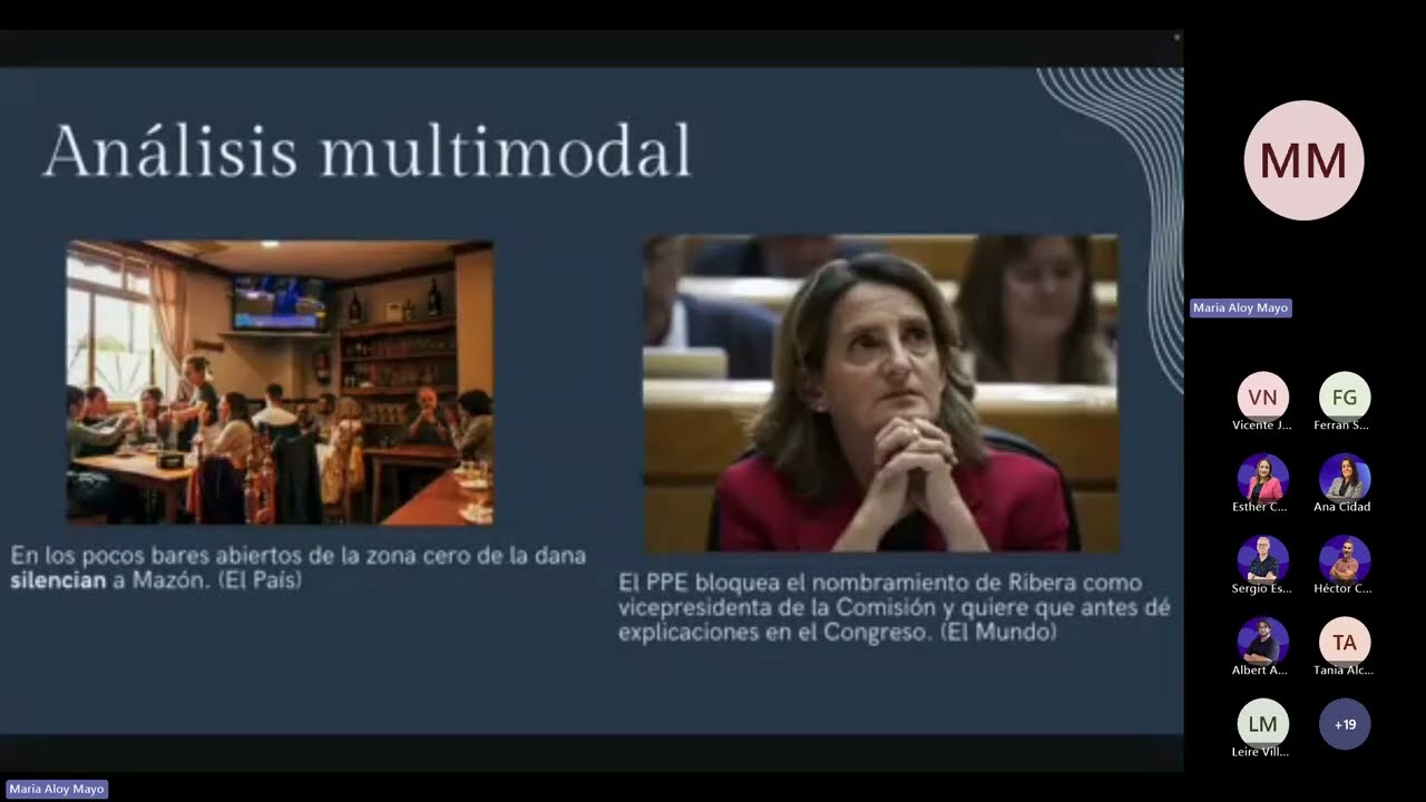 XXI Matinal de Investigación - Análisis computacional/multimodal del discurso político tras la DANA