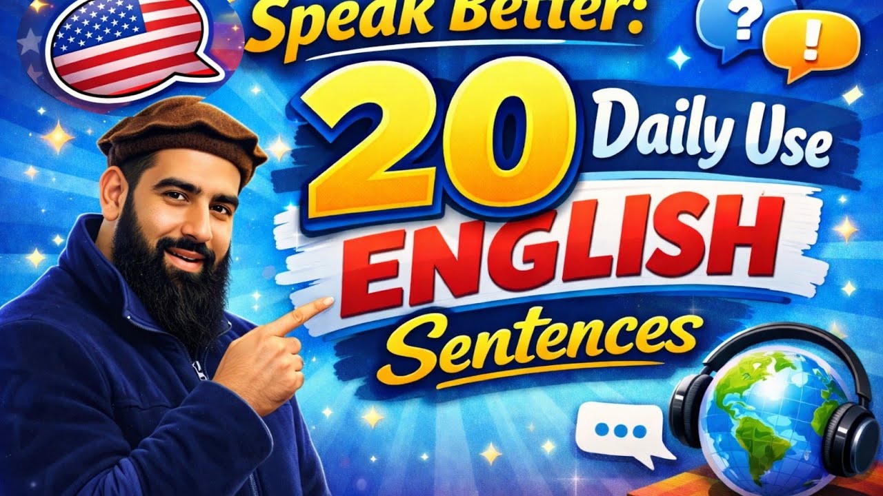Learn English Fast: 20 Daily Use Sentences | Speakedge English 