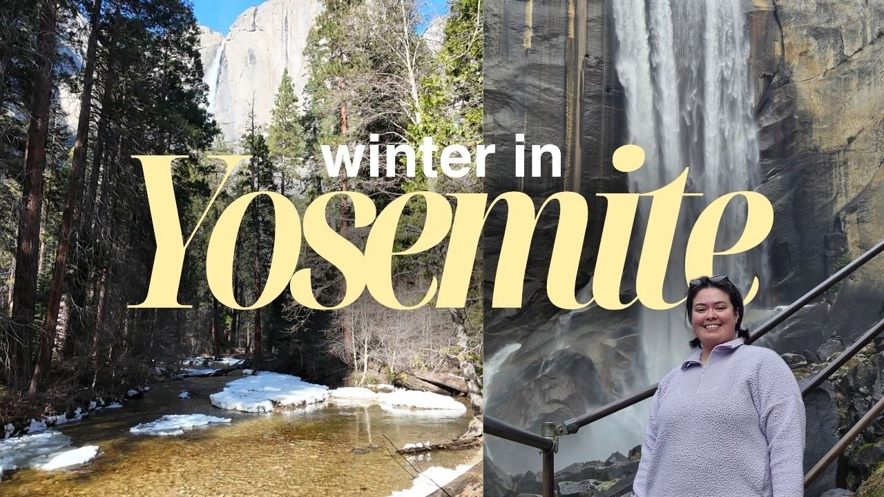 winter in yosemite national park ❄️🏔 snow, quiet village + epic views