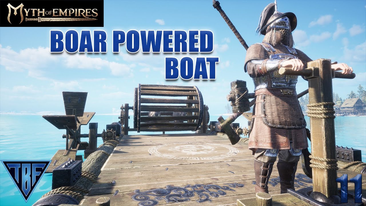 The Raft is awesome! Myth of Empires! E12 simple guide / lets play!
