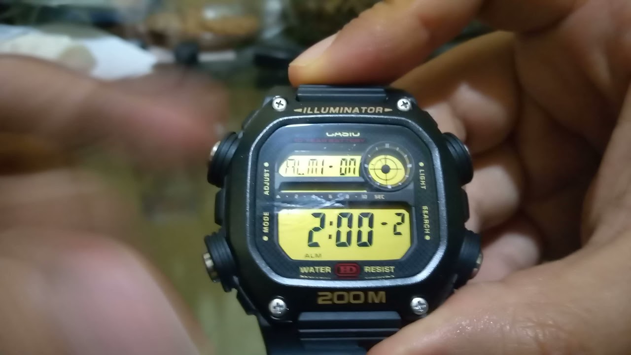 Cómo configurar las alarmas en el reloj Casio DW 291H - En Español