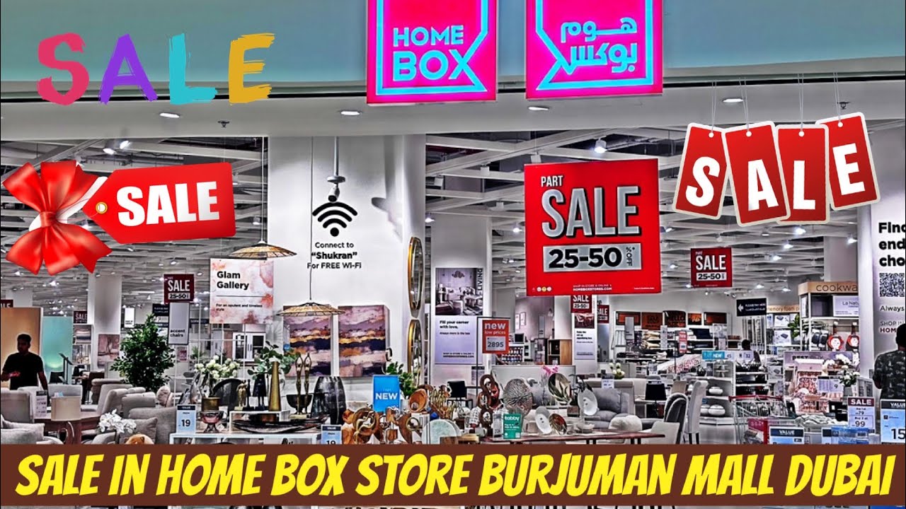 HOME BOX STORE in Burjuman Mall Dubai Furniture Crockery Furnishings Decorations Curtains Shopping