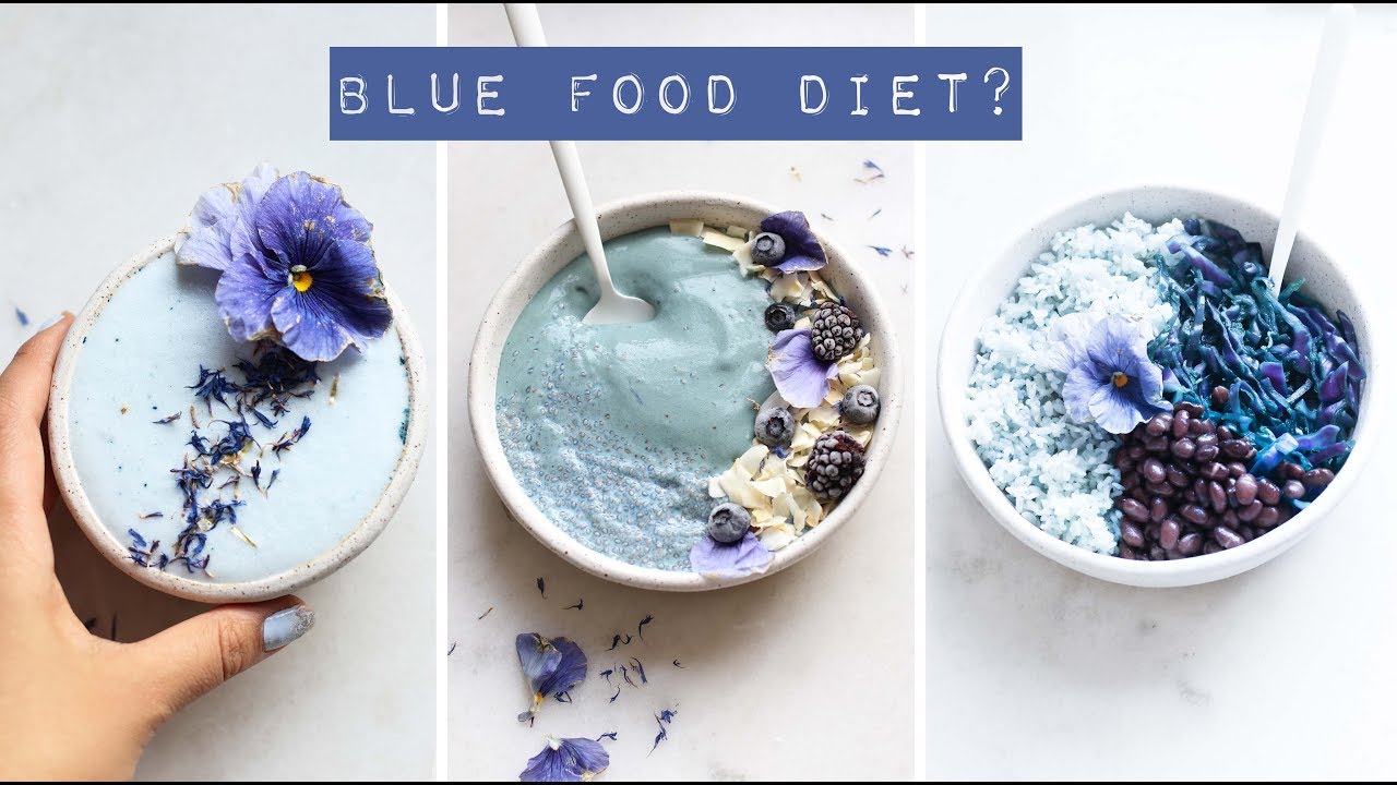 Eating Only BLUE Food For 24 Hours 💙🍴