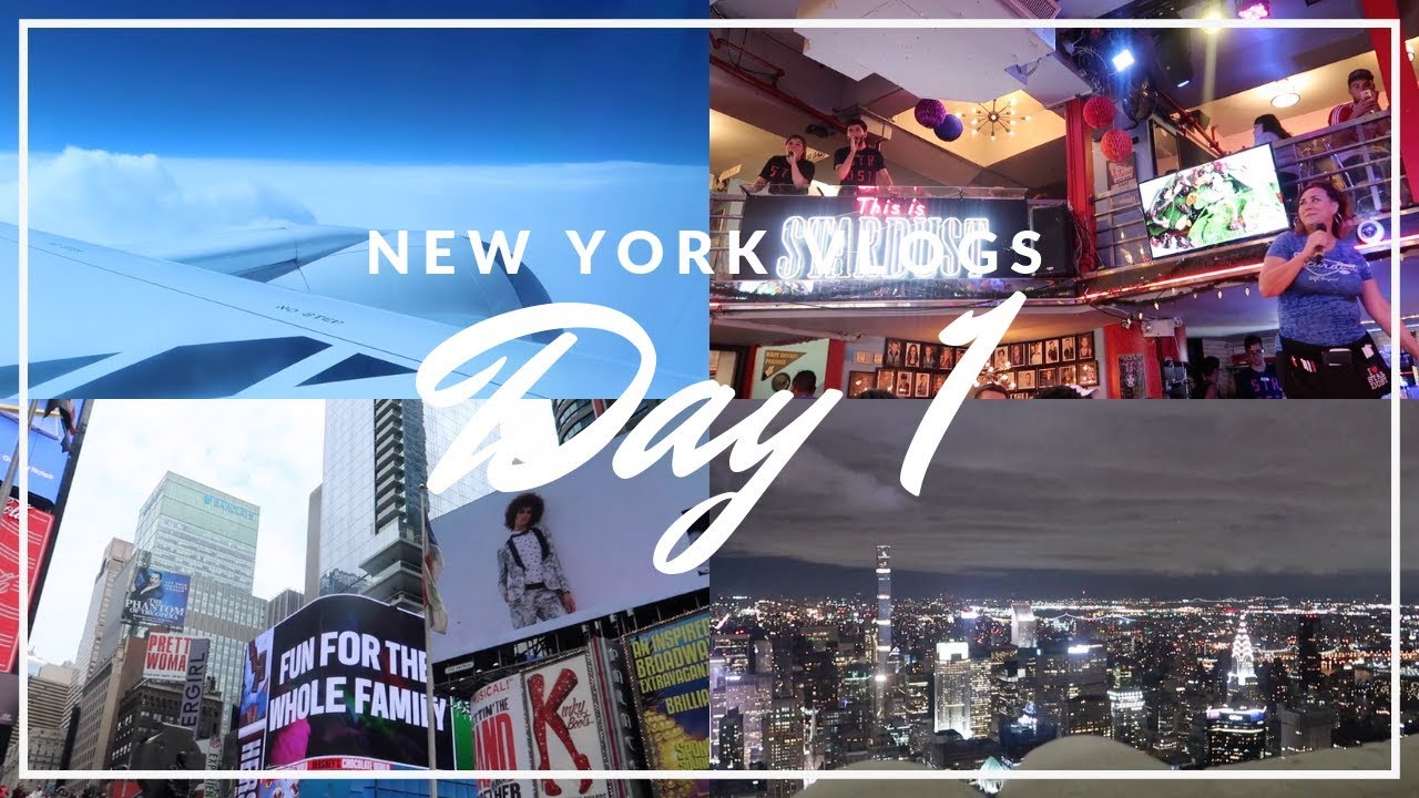 New York Vlog | August 2018 | Day 1 - Travel Day, Ellen's Stardust Diner and Empire State Building