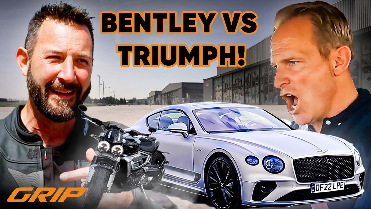 Duell der Hubraum-Monster👹🔥 Bentley Continental GT gegen Triumph Rocket 3 R I GRIP