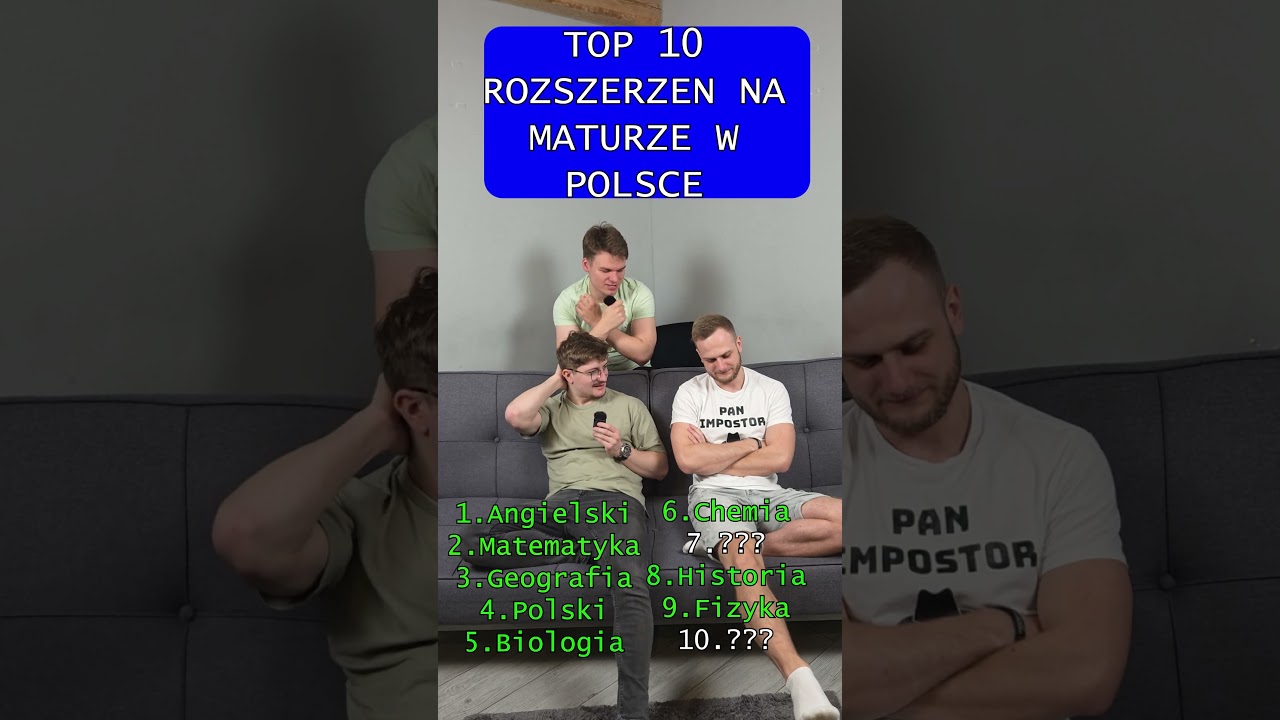 Top 10 rozszerzen na maturze w polsce😬 #podejrzani #zabawa #ciekawe #impostor #smieszne