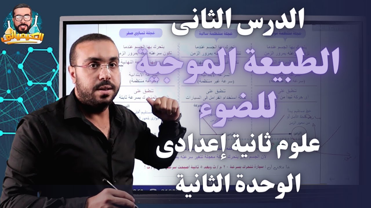 علوم ثانية إعدادي 2023 | درس الطبيعة الموجية للضوء   | درس 2 - الوحدة 2 - ترم2 | أ/ أحمد طارق