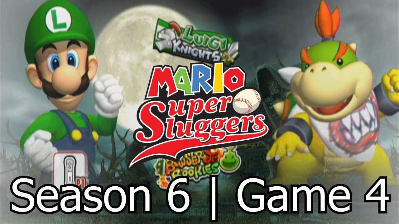 Mario Super Sluggers | Season 6 Game 4 - Luigi vs Bowser Jr @ Luigi's Mansion