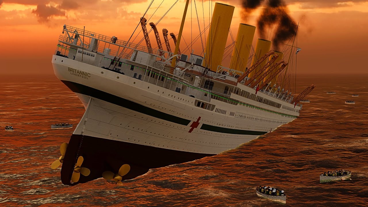 Britannic 2000 Sinking Animation Scene | 25 Year Anniversery