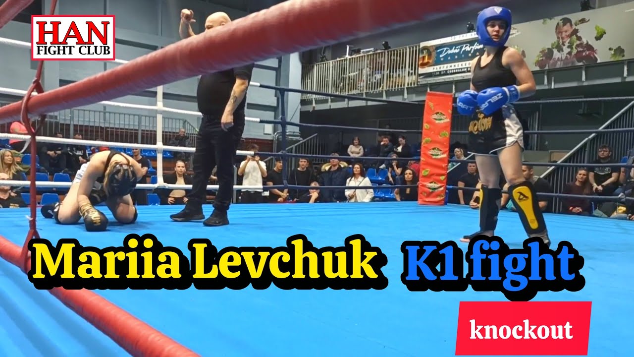 Mariia Levchuk vs Osvald Hanna K1 fight, Budapest 2026.02.28, Knockout #knockout #kickboxing 