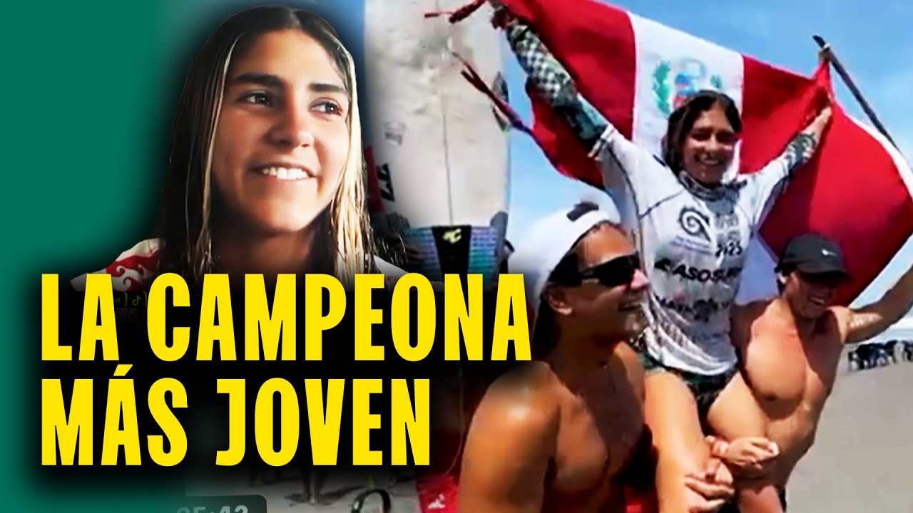 Peruana es la campeona más joven del Panamericano de Surf