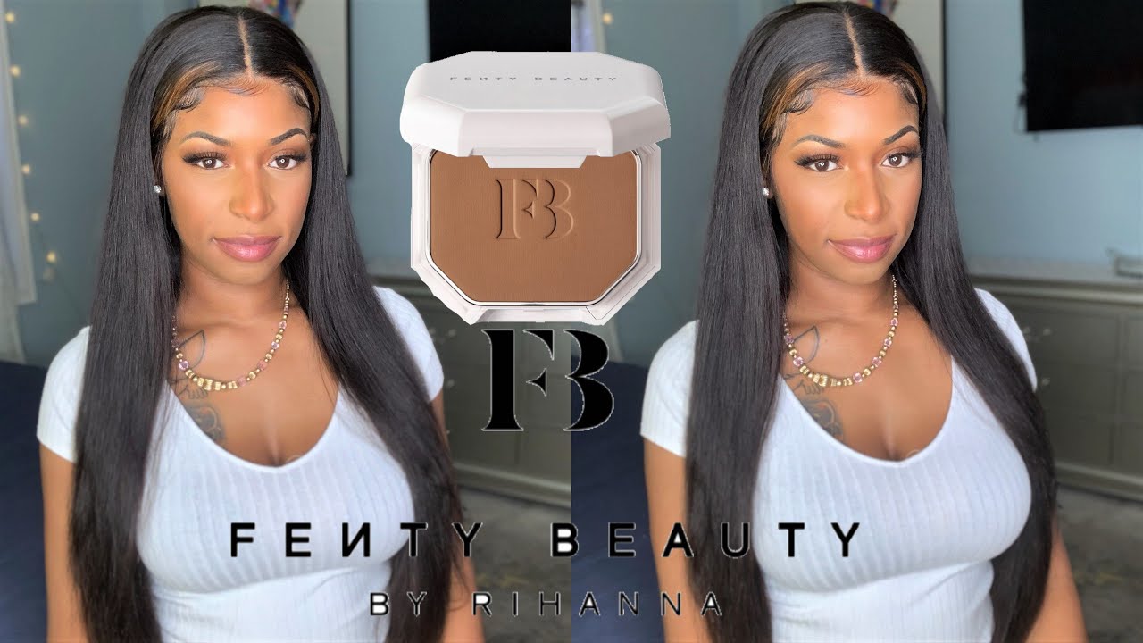 Fenty Beauty Pro Filt'r Soft Matte Powder Foundation 385 | Full Fenty Face Makeup For Black Women