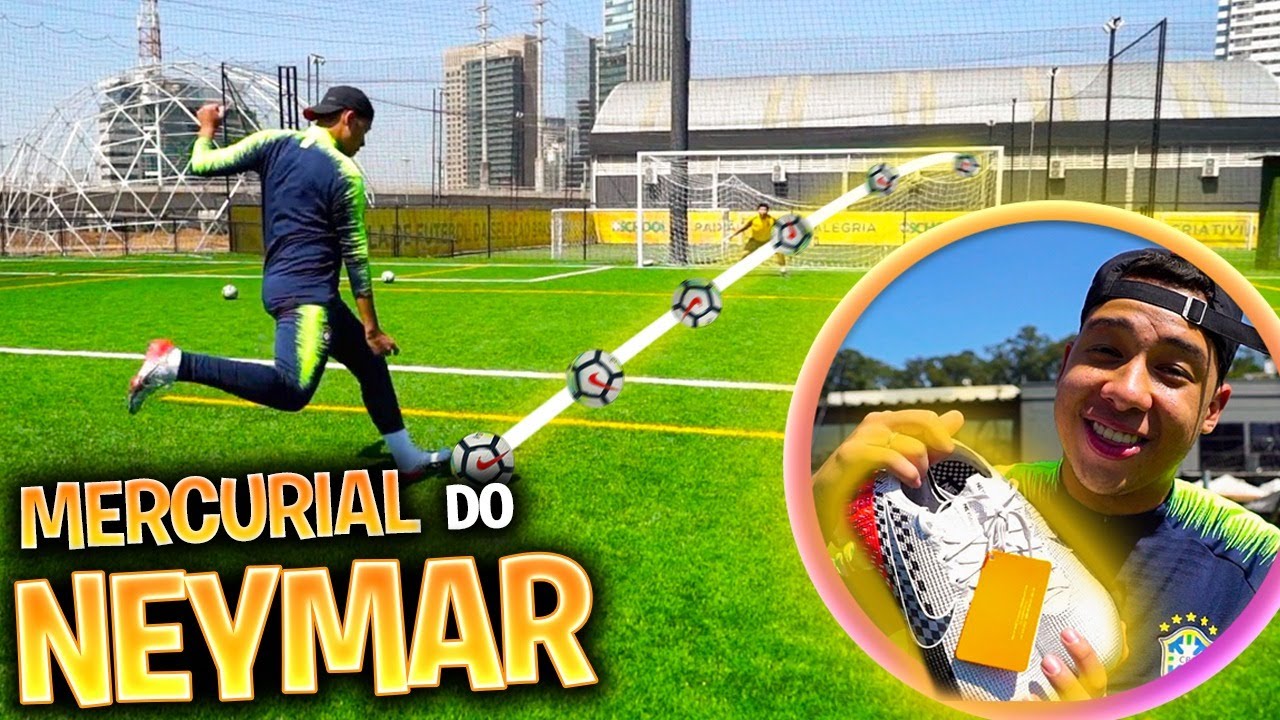 TESTEI A MERCURIAL DO NEYMAR ESCONDIDO DO MEU IRMÃO!