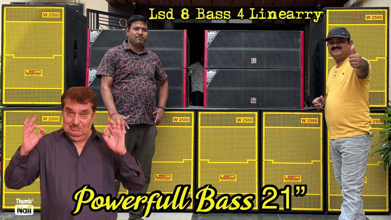 LSD 8 Bass 21” 2500 Watt 750 watt 4 pice Linearry