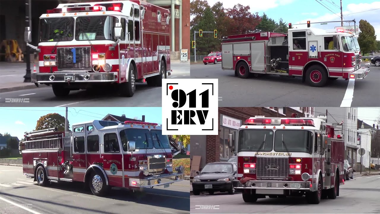 Fire Trucks Responding Compilation 2 | Use That Q!