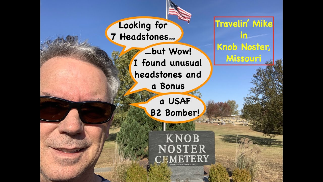 Grave hunting in Knob Noster Cemetery, Missouri.