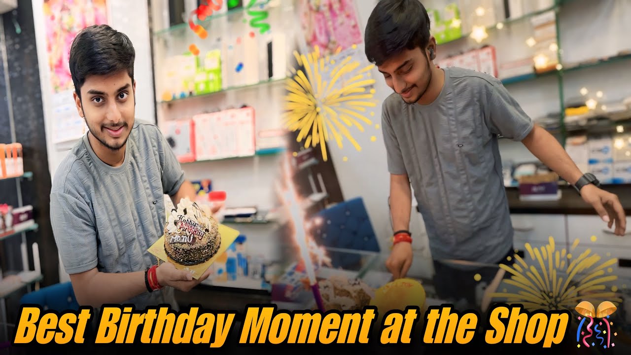 Unexpected Birthday Celebration at the Shop 🎁