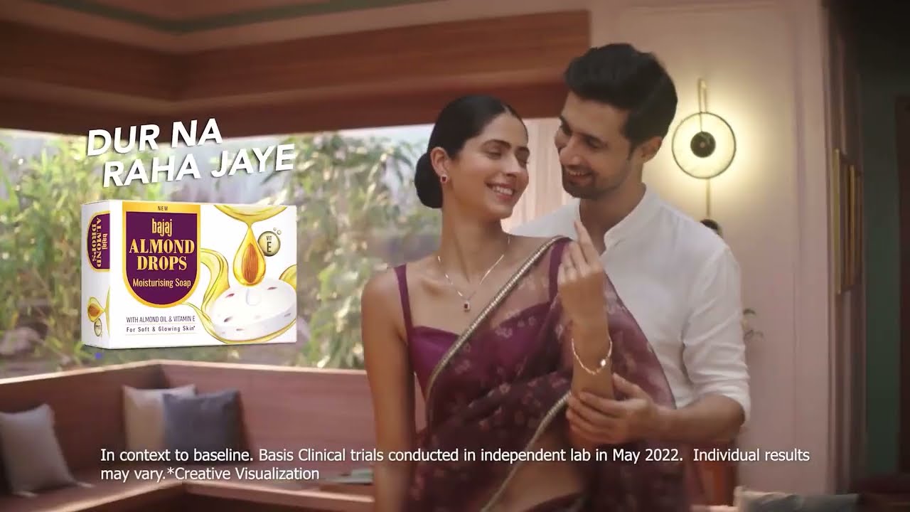 Bajaj Almond Drops Moisturizing Soap with Almond oil and Vitamin E