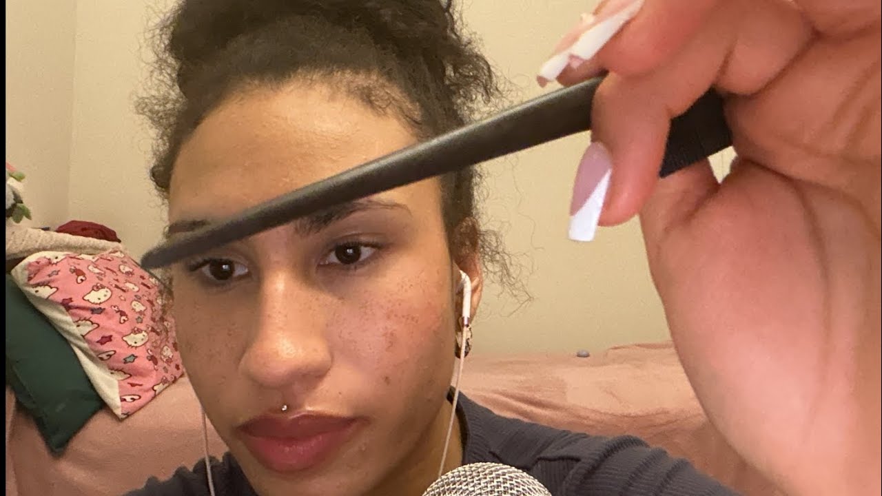 personal attention asmr parting ur hair up close