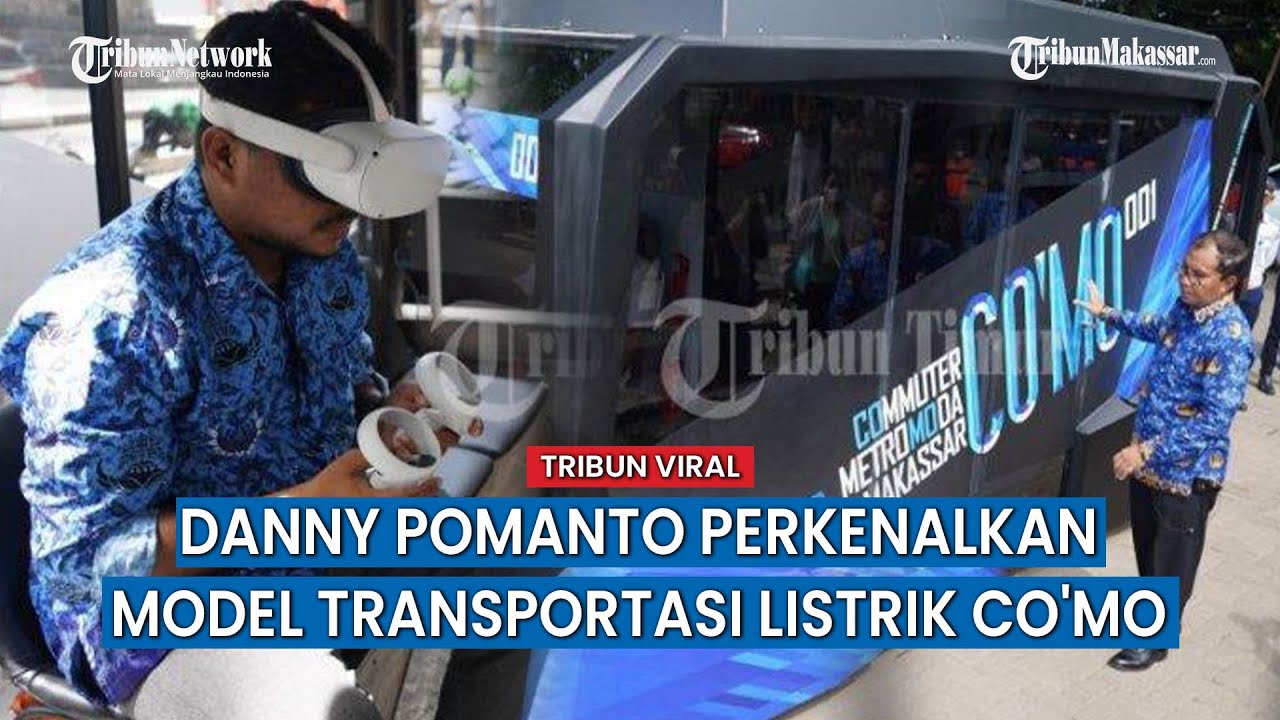 Model Transportasi Listrik Co'mo yang dihadirkan Danny Pomanto
