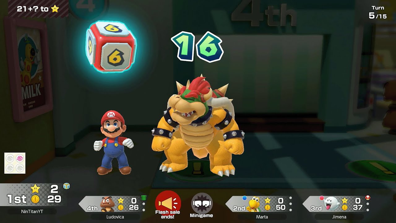 Super Mario Party Jamboree - Bowser vs Boo vs Goomba vs Koopa - Rainbow Galleria