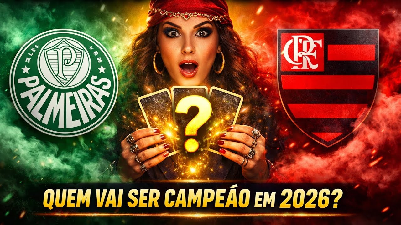 🚨🔮FLAMENGO OU PALMEIRAS: SÓ UM SERÁ CAMPEÃO EM 2026! TAROT REVELOU 