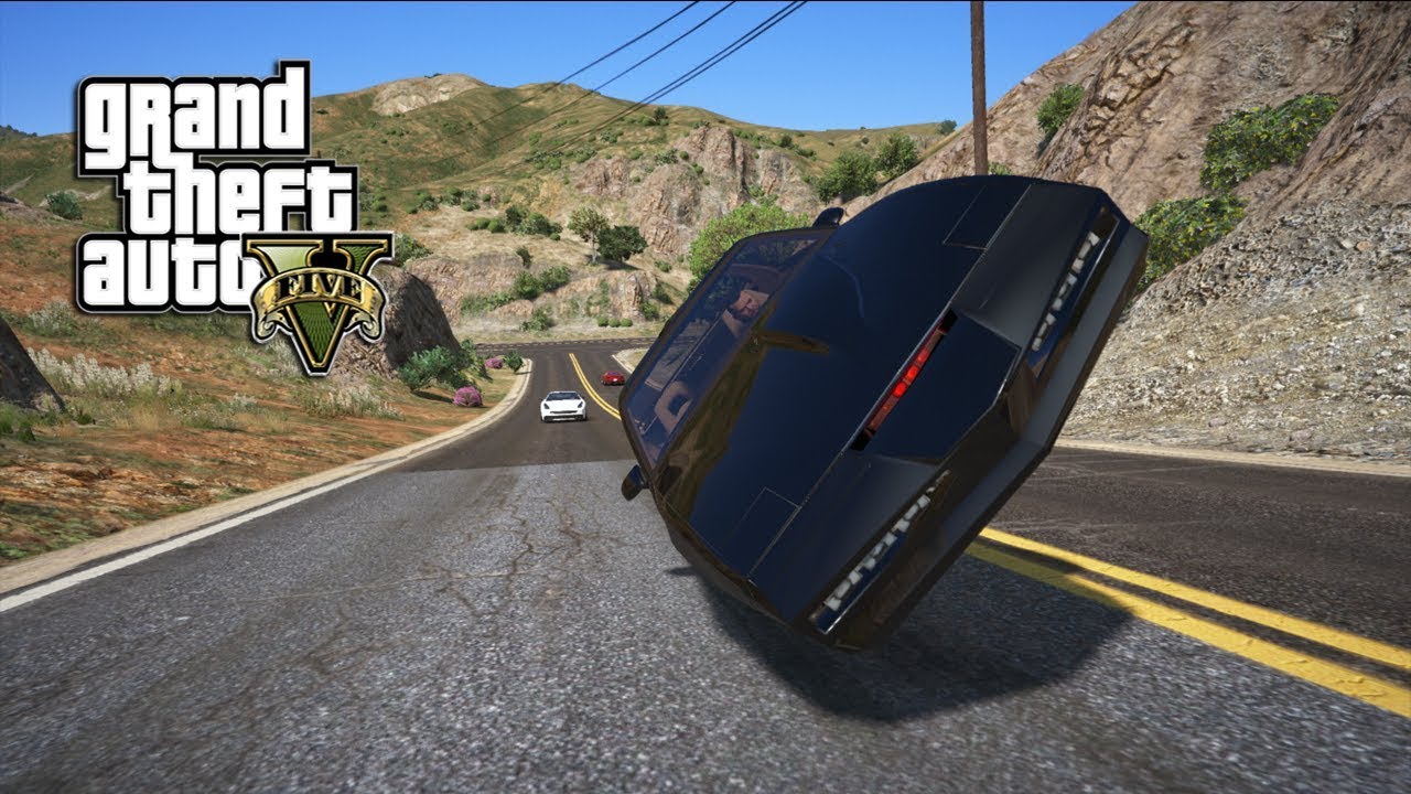 GTA 5 - RACING WITH KNIGHT RIDER, K.I.T.T. (GTA 5 PC MODS NVR)