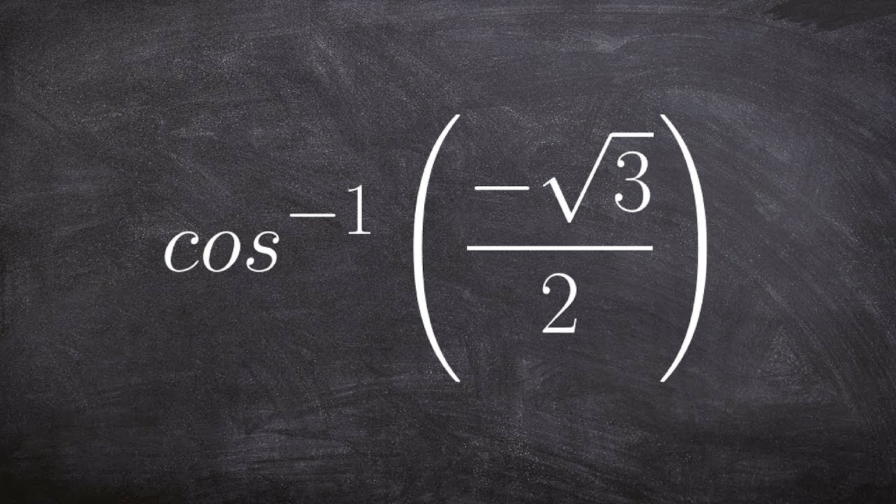 How to Find the Angle Given the Cosine Inverse of a Value on the Unit Circle