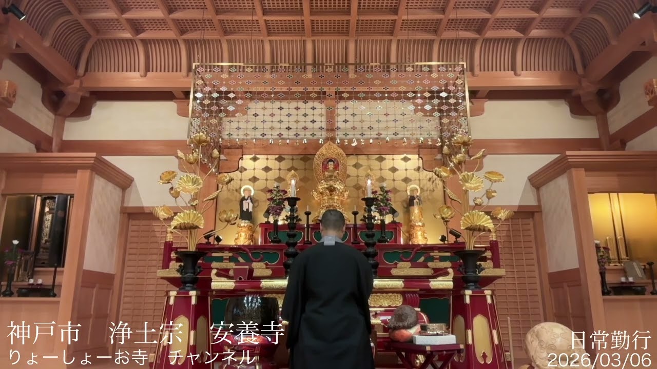 【疲れた心に癒やしの時間を】 毎日 お経配信 2161日目　神戸　浄土宗　安養寺 / Every day Japanese buddhism service