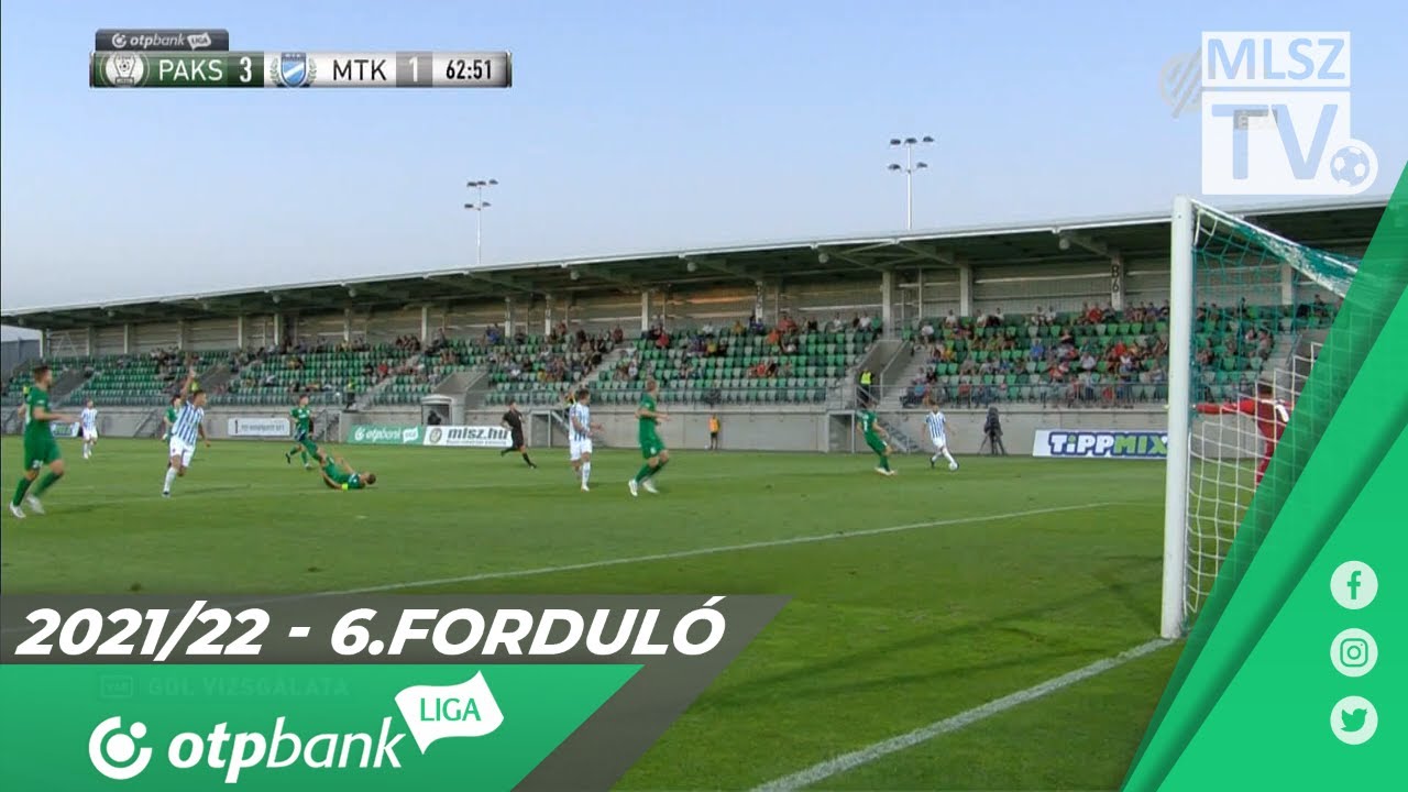 Paksi FC – MTK Budapest | 3-2 | (2-0) | OTP Bank Liga | 6. forduló | MLSZTV