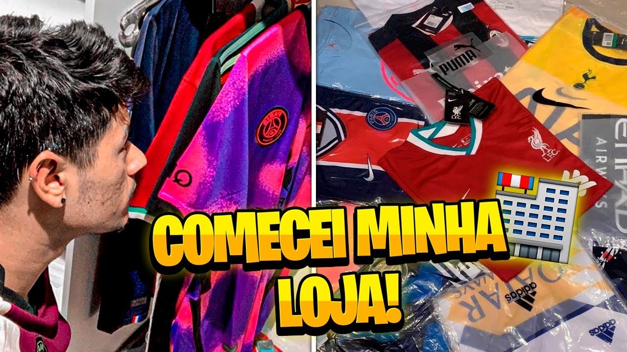 COMO COMECEI MINHA LOJA DE CAMISAS DE FUTEBOL!