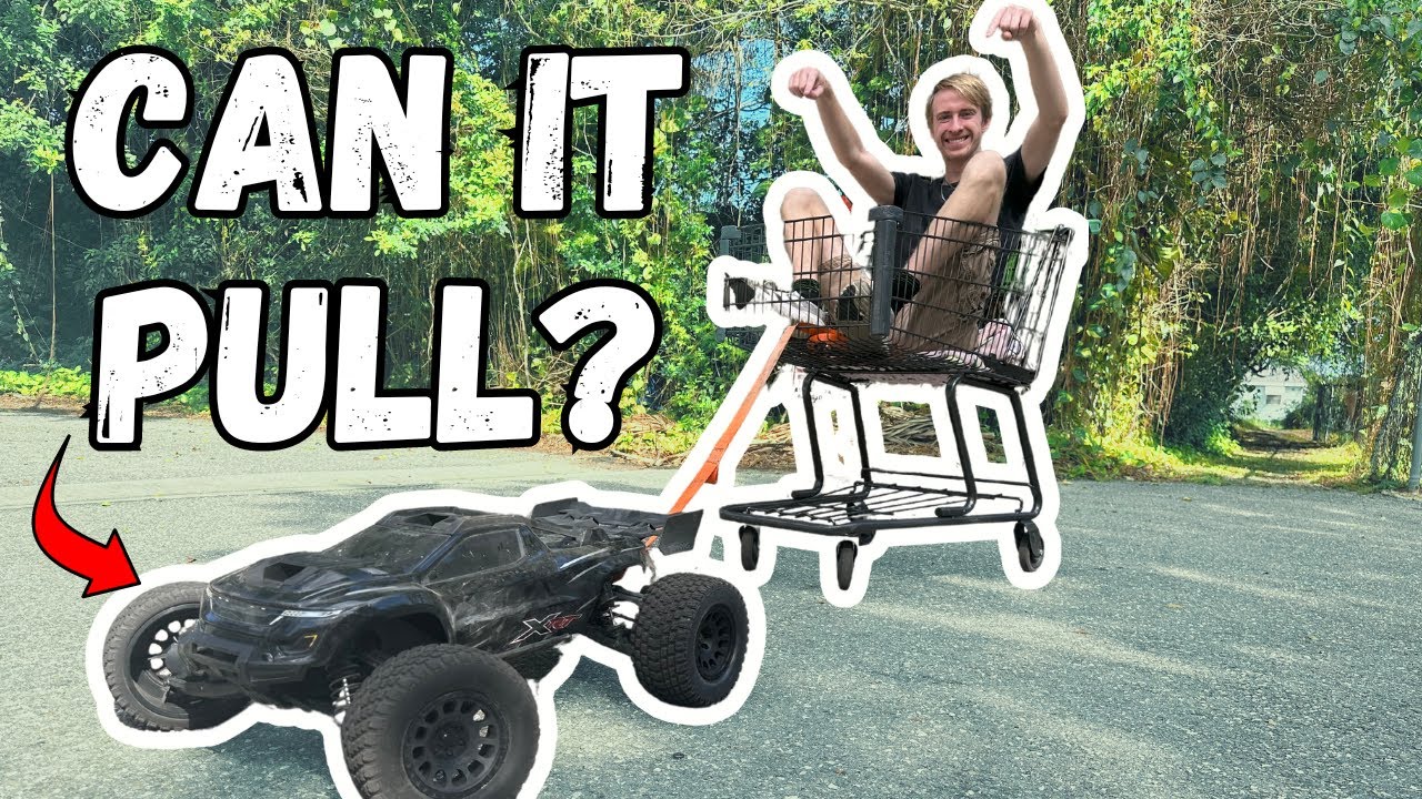 Can a Traxxas XRT Pull Me In A Shopping Cart?
