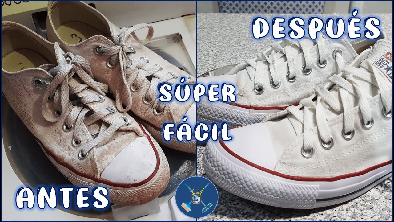 Como lavar tus Converse blancos - Déjalos como nuevos - Fácil y económico
