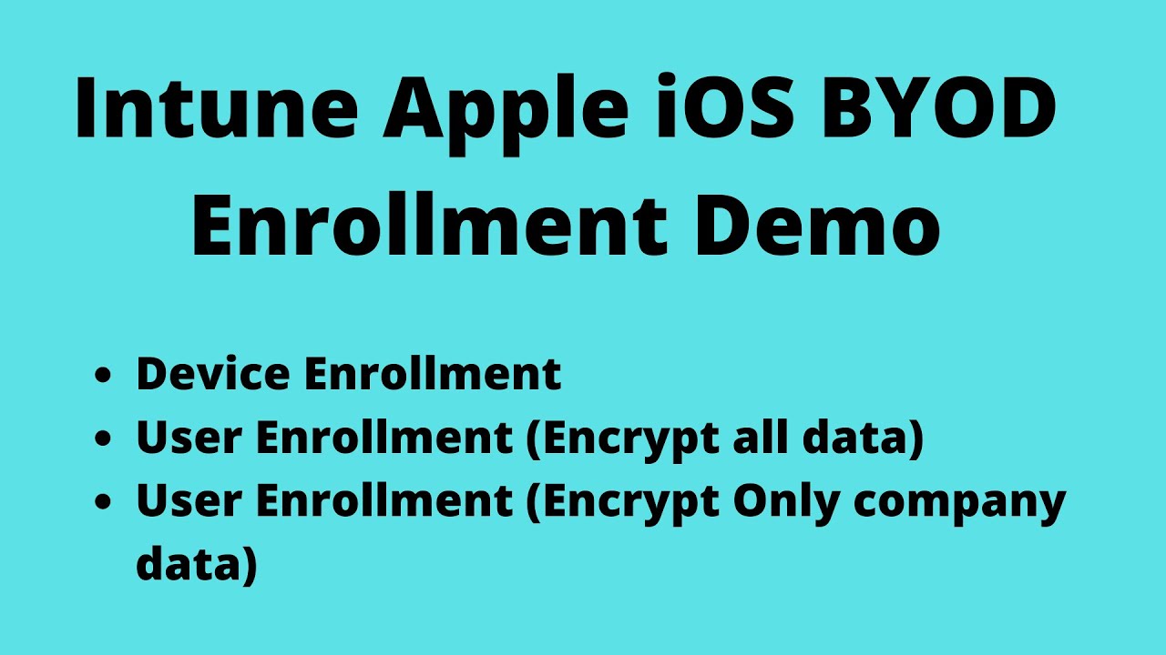 Демонстрация сценариев регистрации устройств Apple по модели BYOD для регистрации пользователей и...