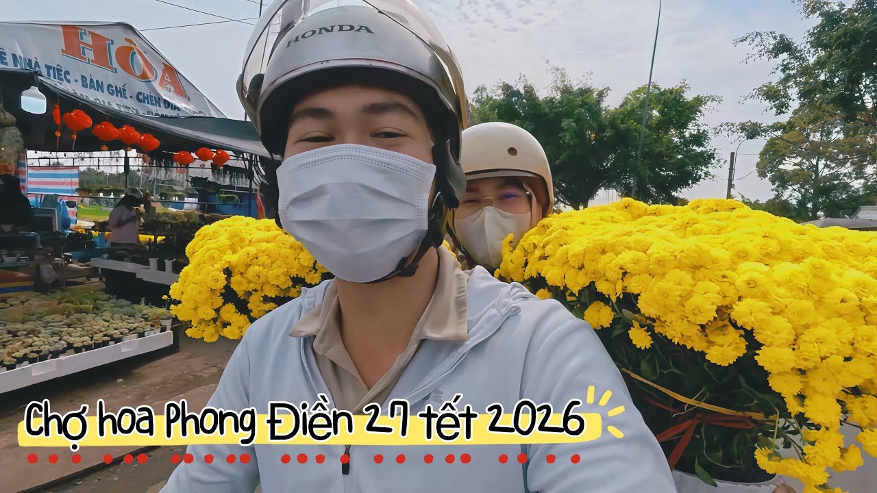 Chợ hoa Phong Điền ngày cận tết, tục lệ RƯỚC ÔNG BÀ