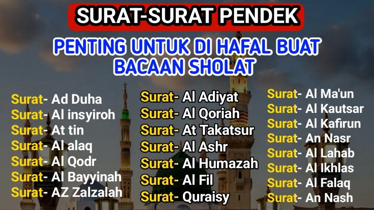 Ngaji Merdu | Hafalan Surat-Surat Pendek Al-Qur’an untuk Bacaan Sholat | bacaan shalat yang benar