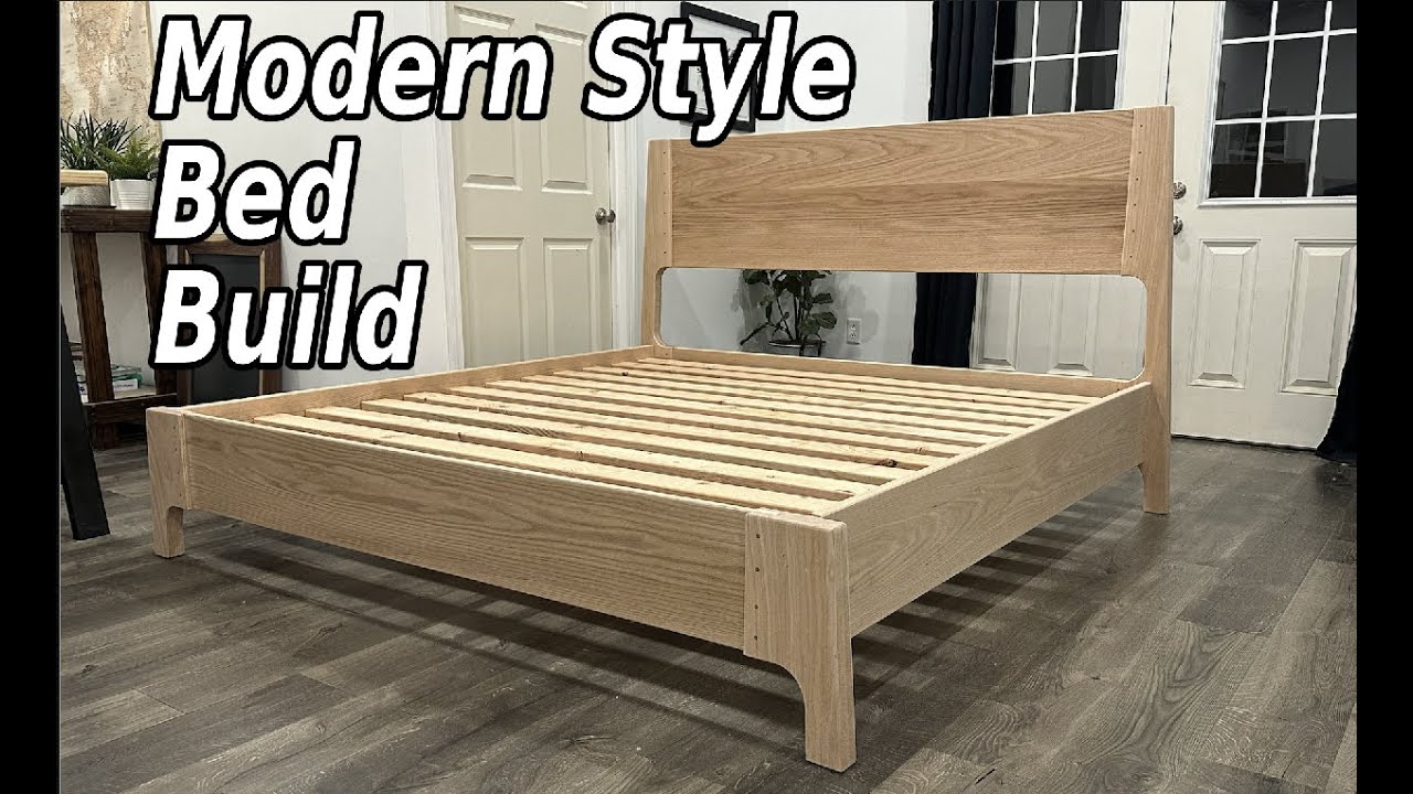How to Build a Bed || Modern Bed Frame || Minimalist Bed Frame || How to Woodworking