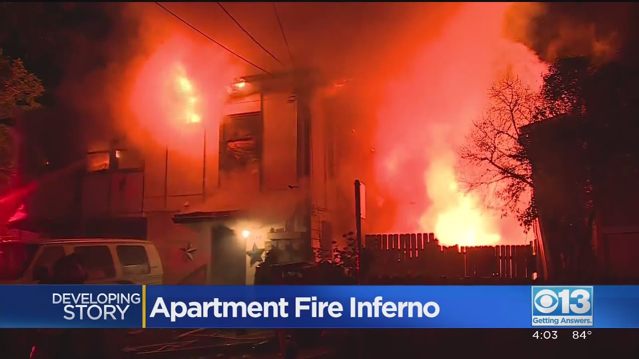 Anderson Court Apartment Fire In Del Paso Heights