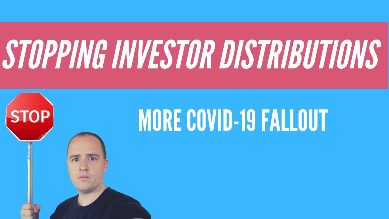Stopping Investor Distributions - (not a good situation)