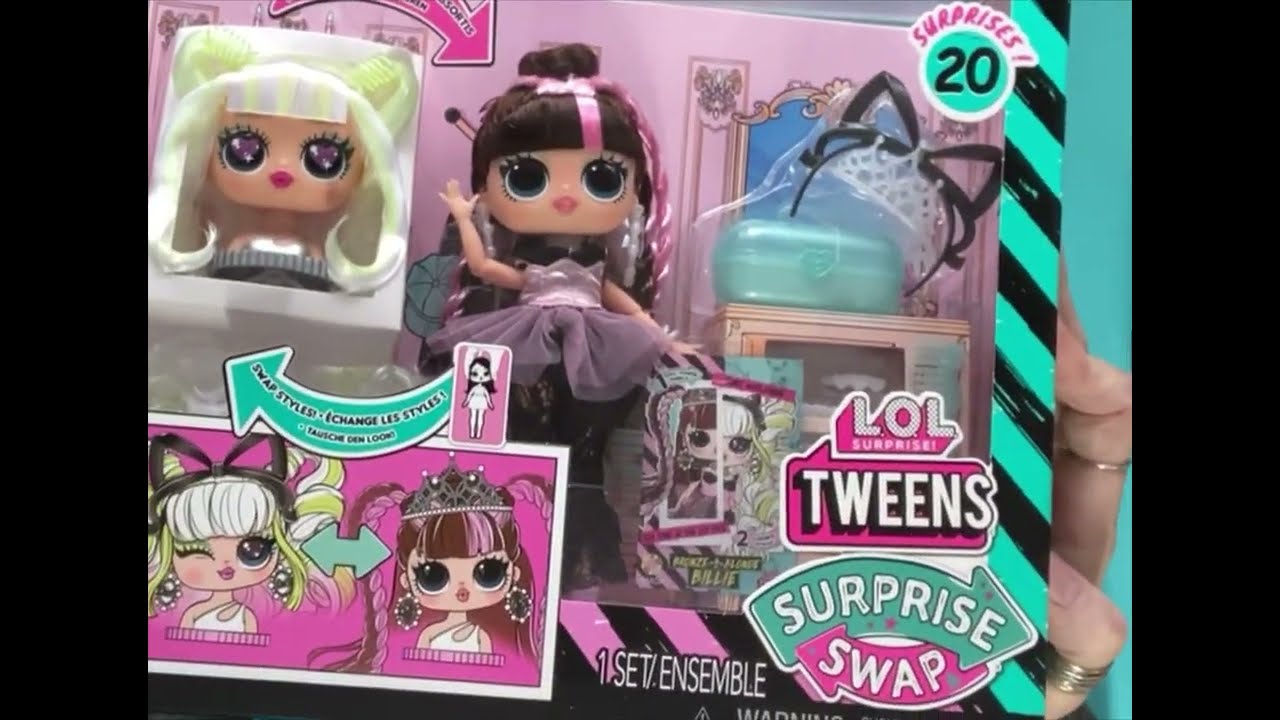 UNBOXING LOL TWEENS SURPRISE SWAP DOLL - BRONZE TO BLONDE BAILLE
