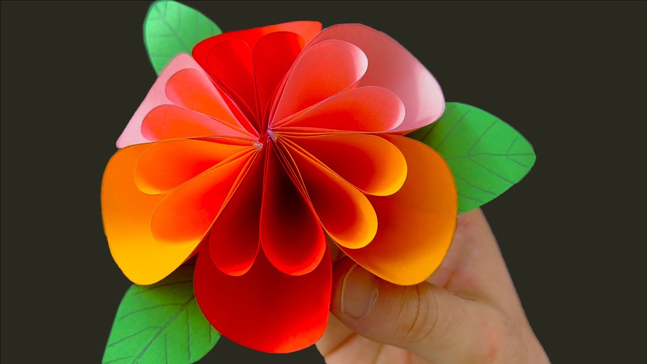 Creating Beautiful Paper Flower Using Tactile Technique | Creative Handicraft Tutorial