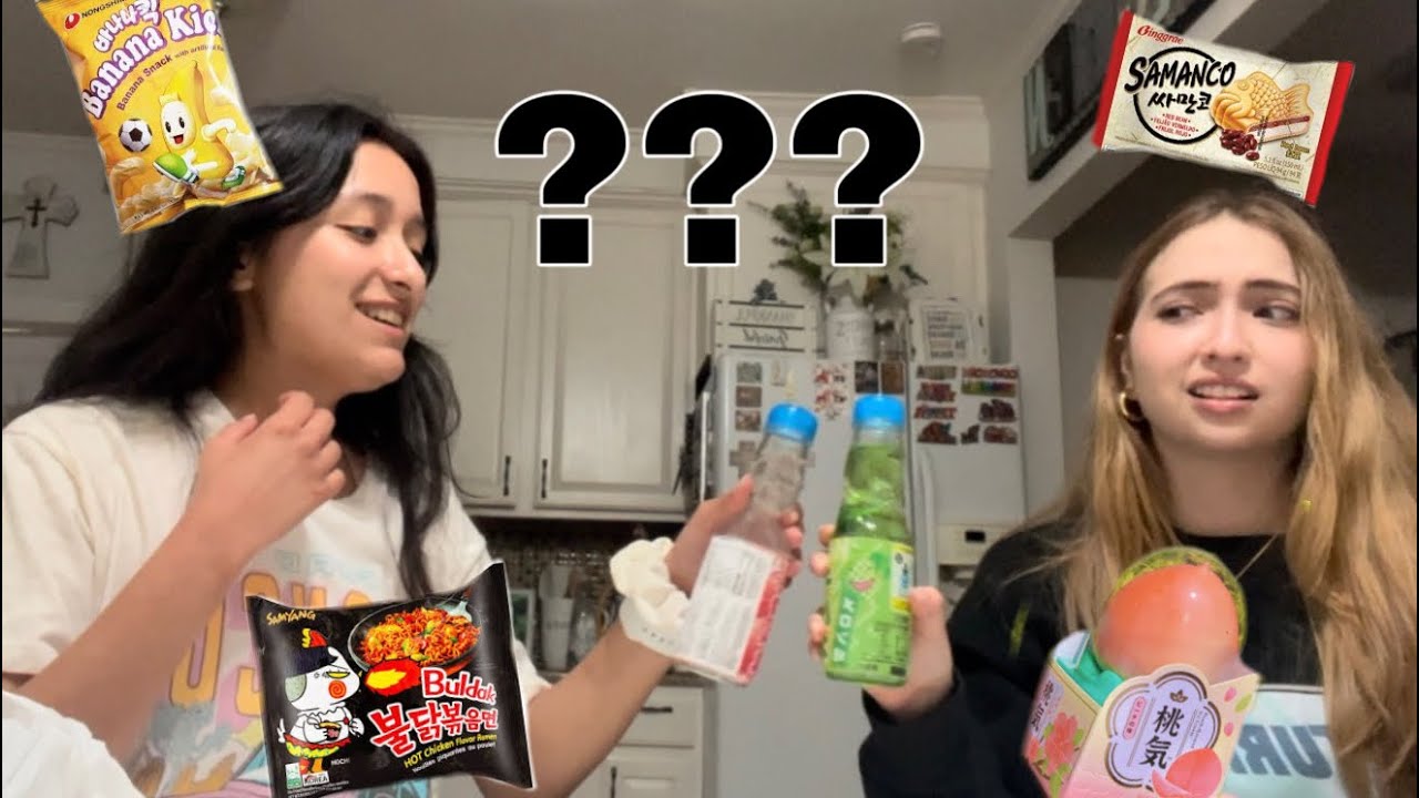 Trying Asian snacks ft. Juliana 