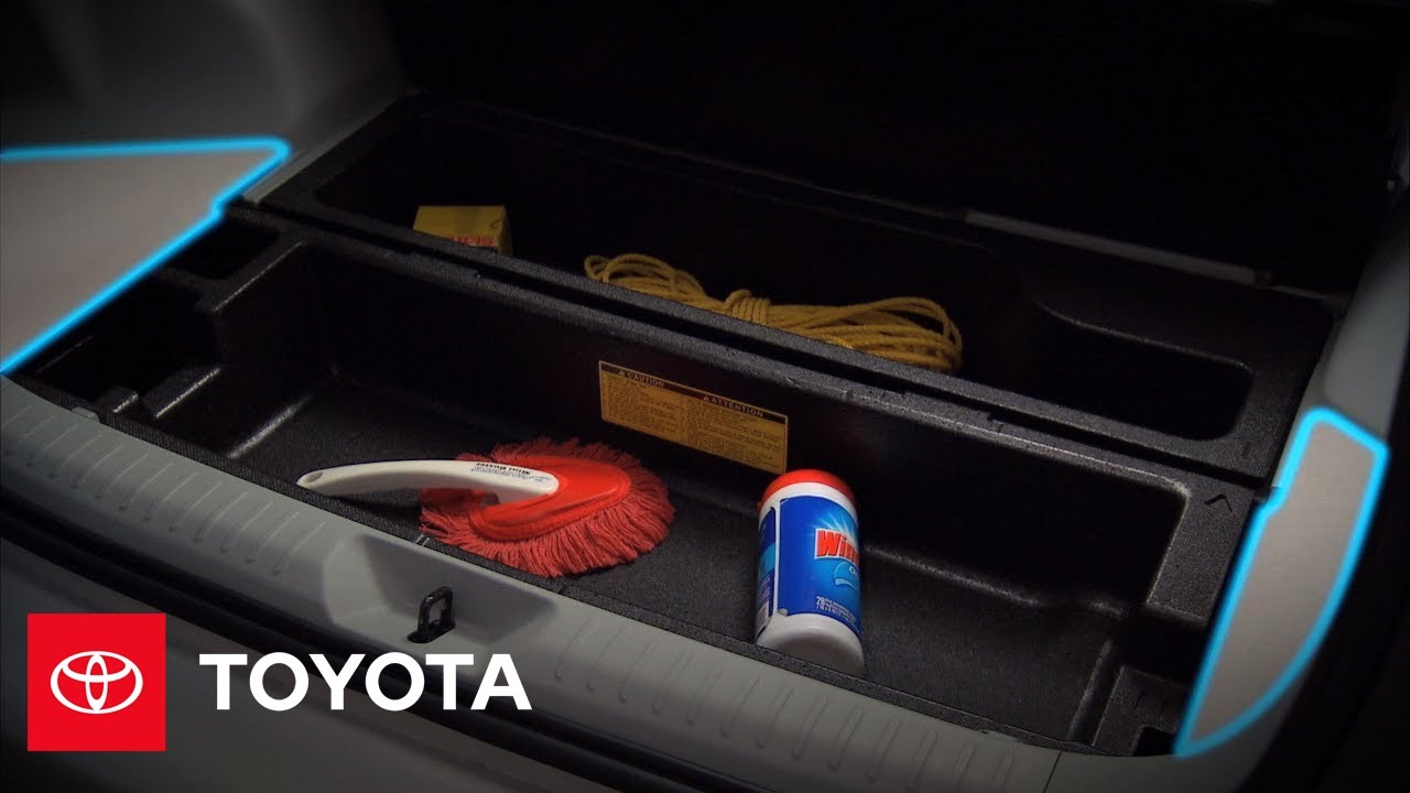 2012 Prius v How-To: Cargo Area Under-deck Storage | Toyota