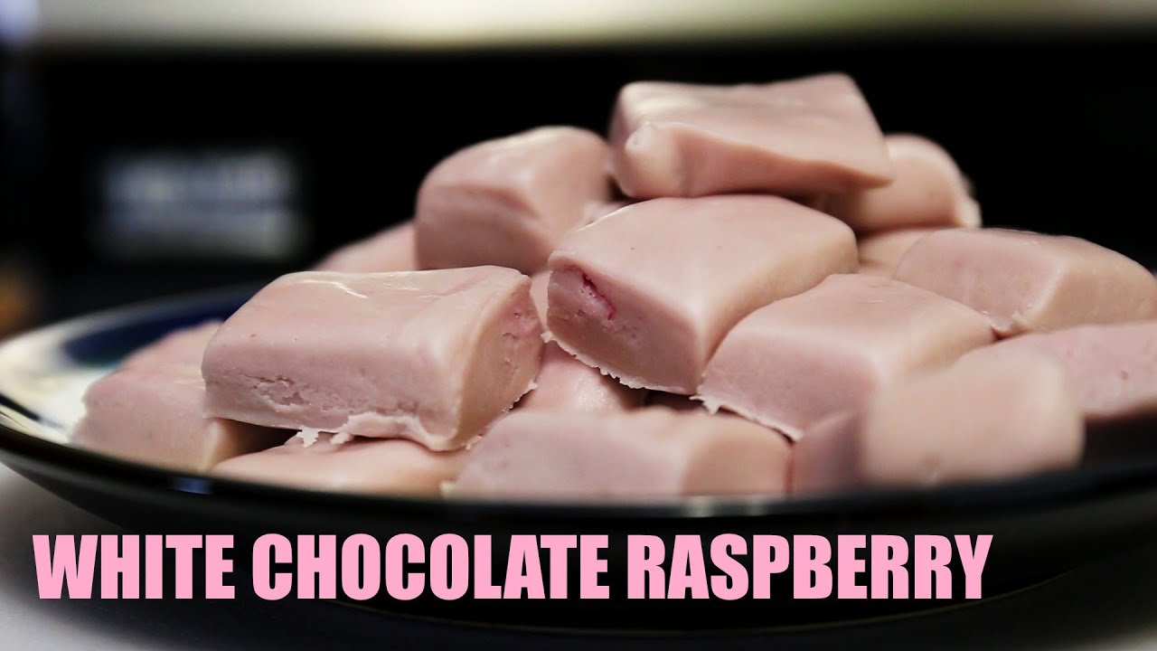 White Chocolate Raspberry Fudge