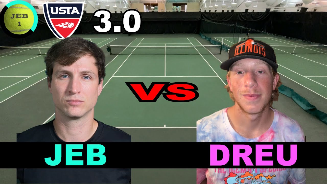 JEB vs DREU TENNIS (utr 3.69 vs 4.04) (NTRP 3.0)
